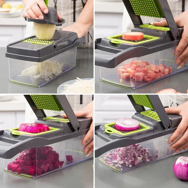 Multifunctional Vegetable Slicer Cutter Kitchen Accessories Papaya Cutter Fruit Peeler Potato Carrot Shaver Slicer Driver Tools