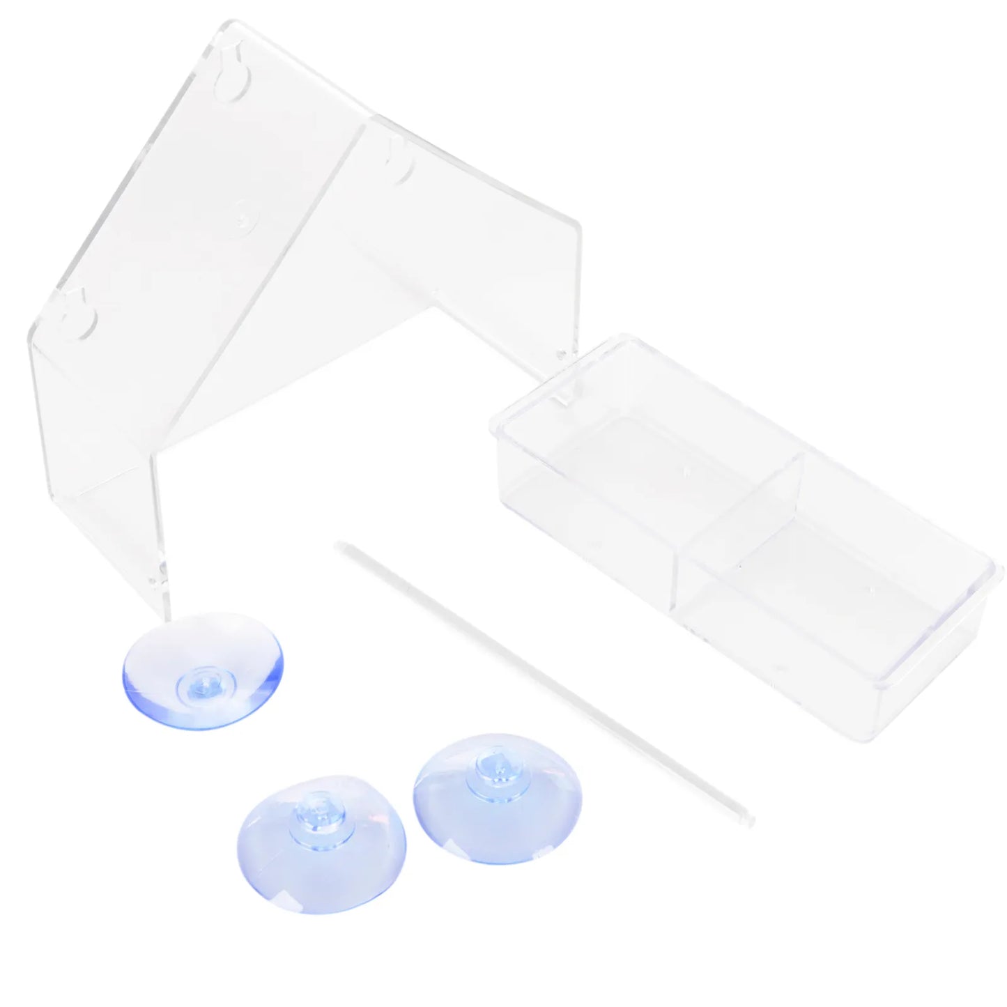 Window Bird Feeder House Shape Weather Proof Transparent Suction Cup Outdoor Birdfeeders Hanging Birdhouse for outside Garden