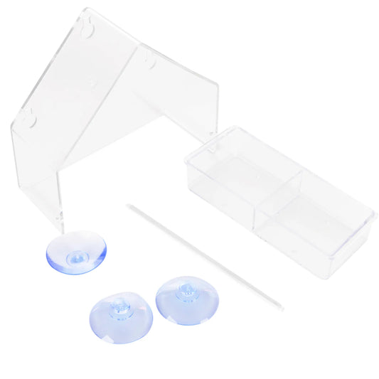 Window Bird Feeder House Shape Weather Proof Transparent Suction Cup Outdoor Birdfeeders Hanging Birdhouse for outside Garden