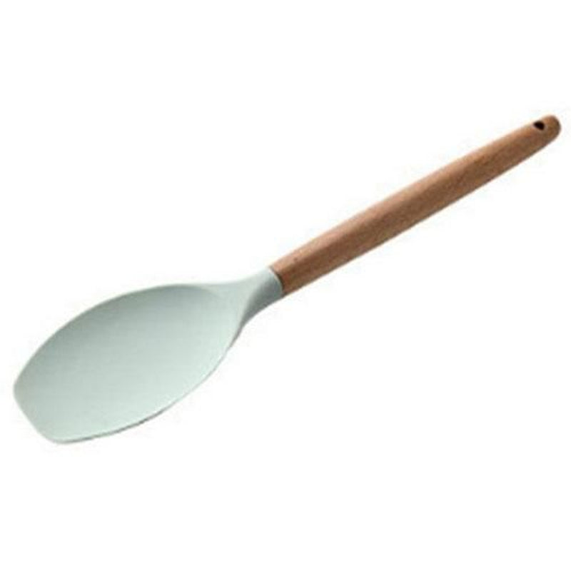 Silicone Kitchenware Set with Wooden Handle Nonstick Spoon Scoop Spatula Tongs Utensilios De Cocina Kitchen Utensils Tool