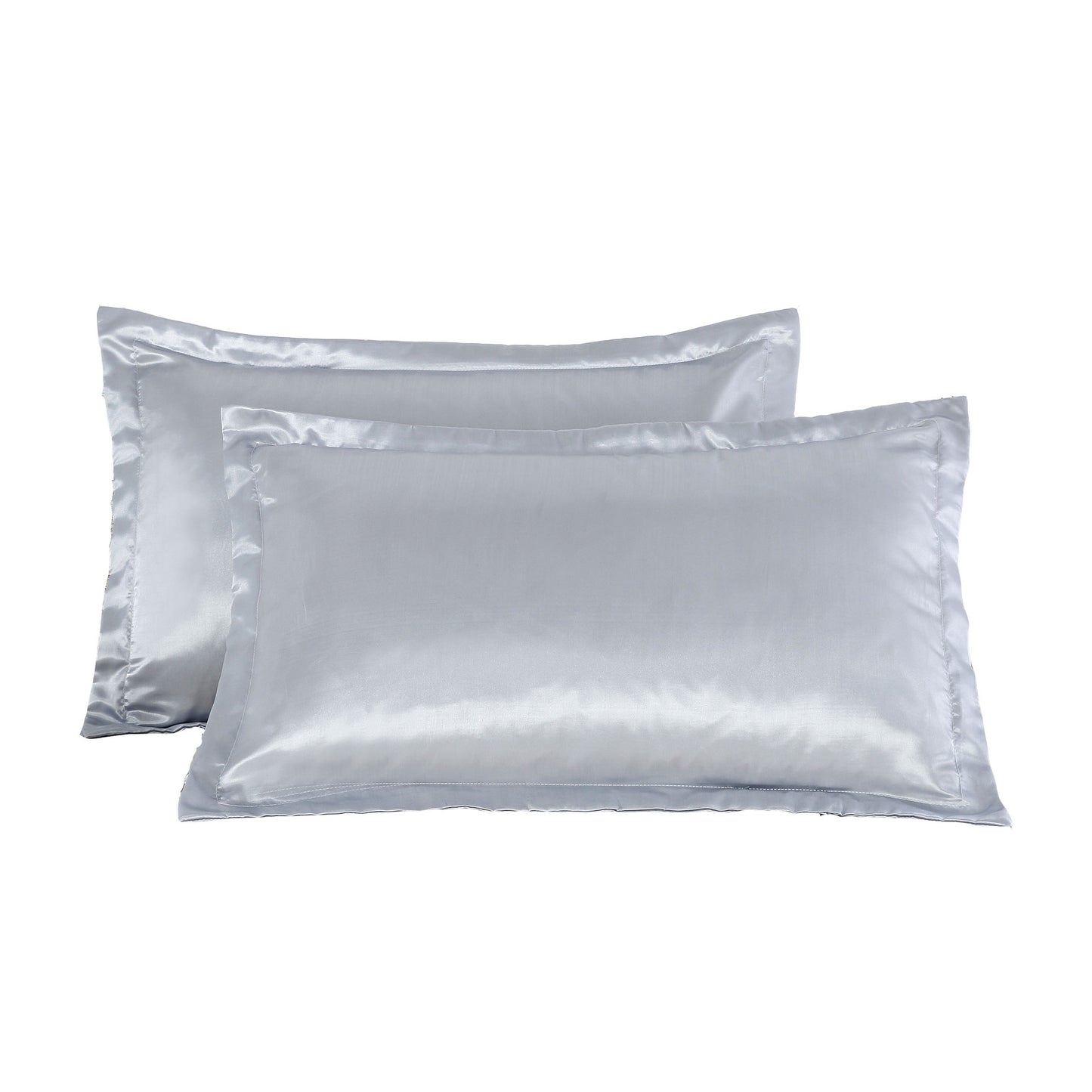 Pure Color Silk Single Pillow Case