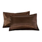Pure Color Silk Single Pillow Case