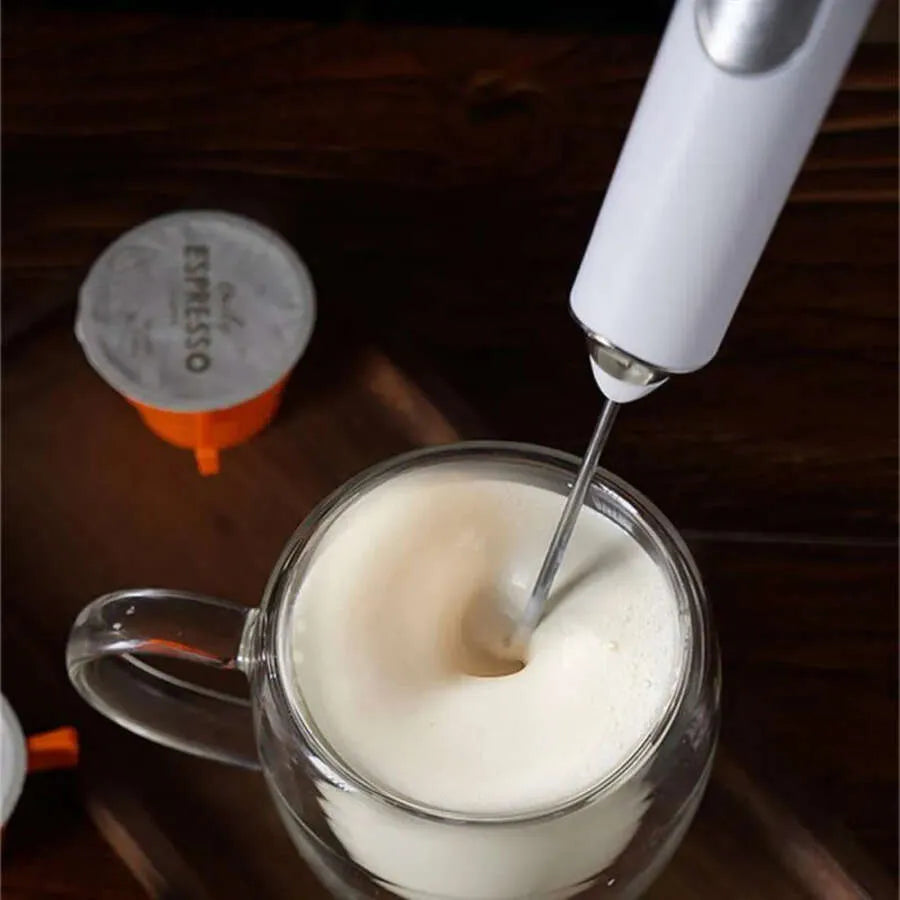 Electric Egg 2 in 1 Beater Whisk Coffee Mixer USB Rechargeable Double Head Milk Frothers Baking Stirrer Kitchen Tools Gadgets