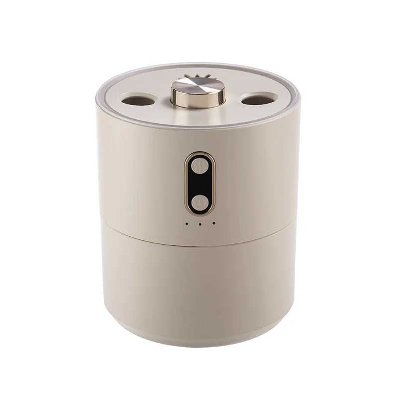 Humidifiers Household Air Humidifier Purifier LED Seven Color Ambient Light Decoration Bedroom Office Car Flame Aroma Diffuser 900ML Y240628