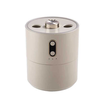 Humidifiers Household Air Humidifier Purifier LED Seven Color Ambient Light Decoration Bedroom Office Car Flame Aroma Diffuser 900ML Y240628