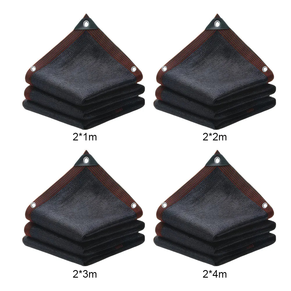 Resistant Garden Sun Shade Netting Durable Mesh Tarp with Grommets Mesh Tarp Black Shade Cloth for Greenhouse Barns Kennel Patio