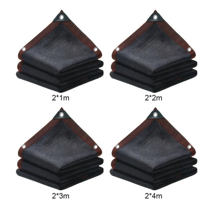 Resistant Garden Sun Shade Netting Durable Mesh Tarp with Grommets Mesh Tarp Black Shade Cloth for Greenhouse Barns Kennel Patio