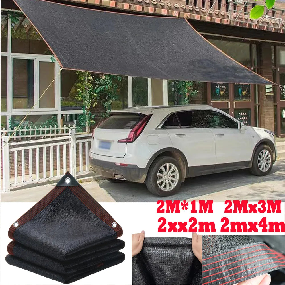 Resistant Garden Sun Shade Netting Durable Mesh Tarp with Grommets Mesh Tarp Black Shade Cloth for Greenhouse Barns Kennel Patio
