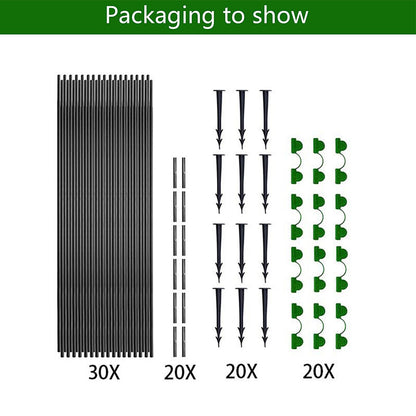 30Pcs Garden Hoops for Netting Tunnel, Garden Hoops Greenhouse Frame Flexible Tunnel Arch Crop Protection Hoops for Raised Beds