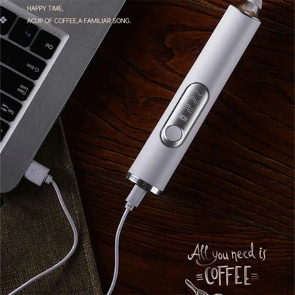 Electric Egg 2 in 1 Beater Whisk Coffee Mixer USB Rechargeable Double Head Milk Frothers Baking Stirrer Kitchen Tools Gadgets