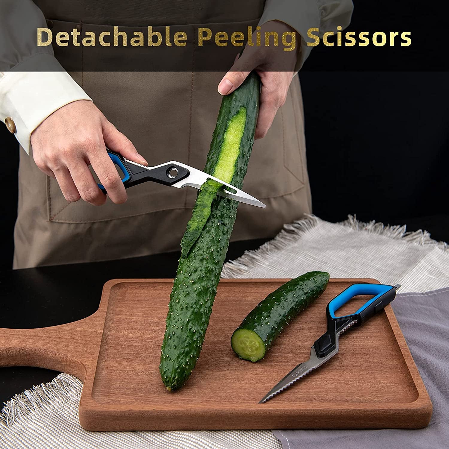 Kitchen Scissors Cookit Kitchen Shears Heavy Duty Stainless Steel Chef Shears Utility Come Apart Food Shears for Chicken Poultry Fish Meat Vegetables